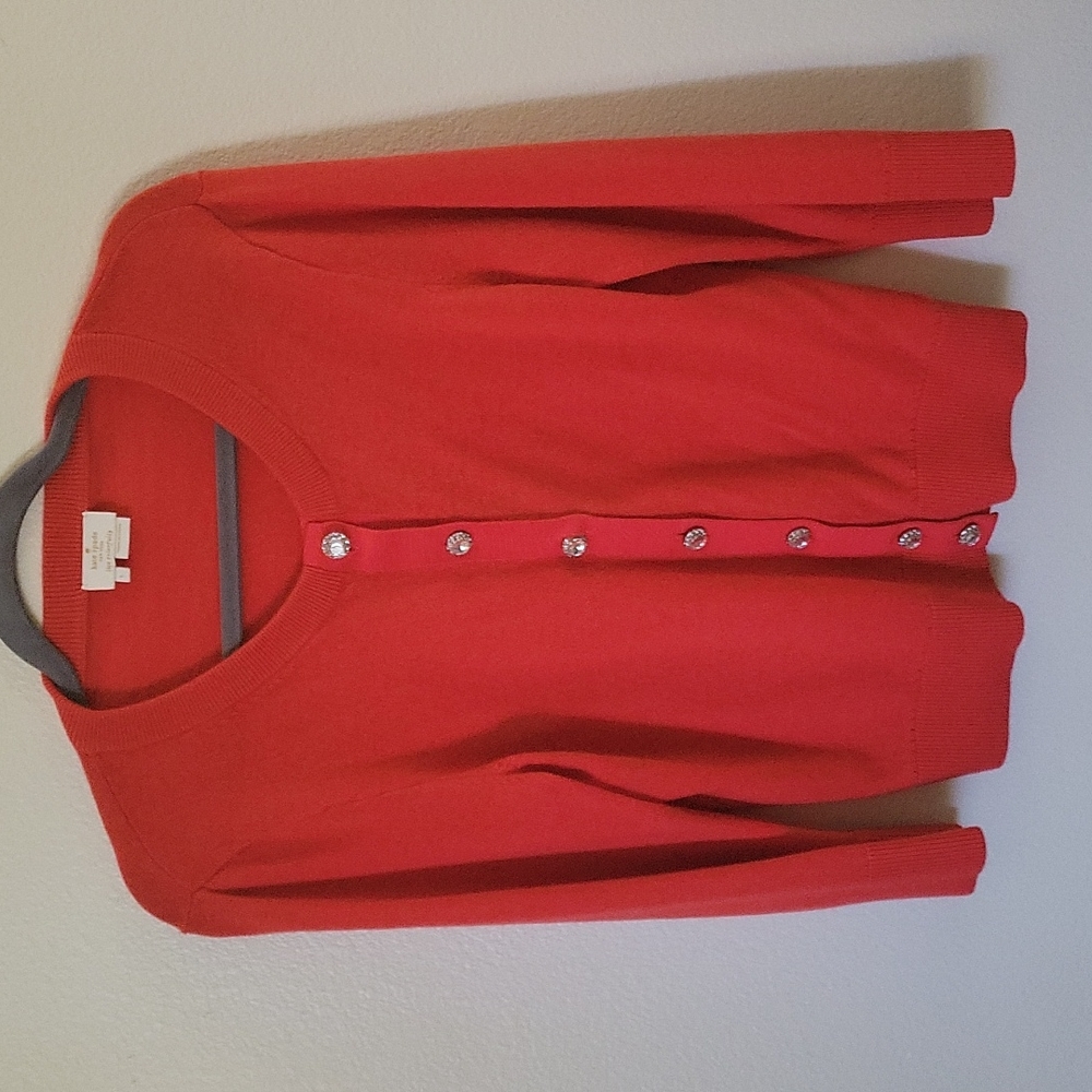 Kate Spade rhinestone cardigan size Large